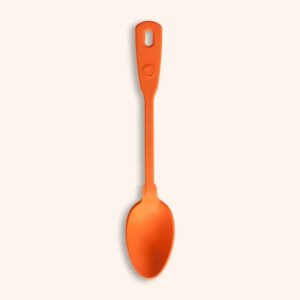 Cuillère à salade en silicone orange