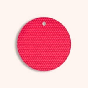 Manique et dessous de plat rond en silicone